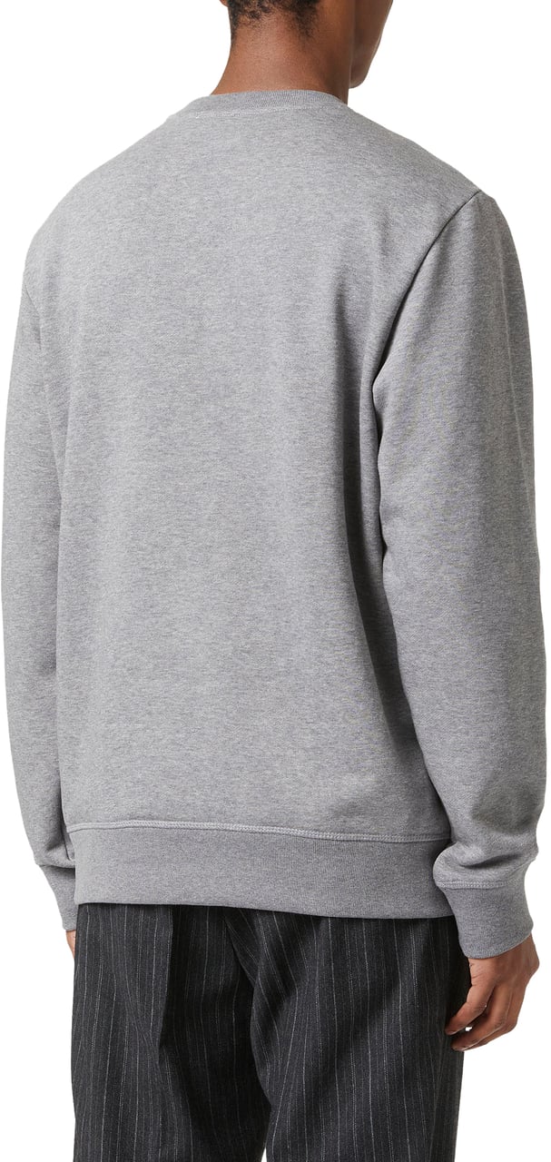 Iceberg Regular fit melange grey sweatshirt with needle-punched Iceberg logo embroidery Grijs