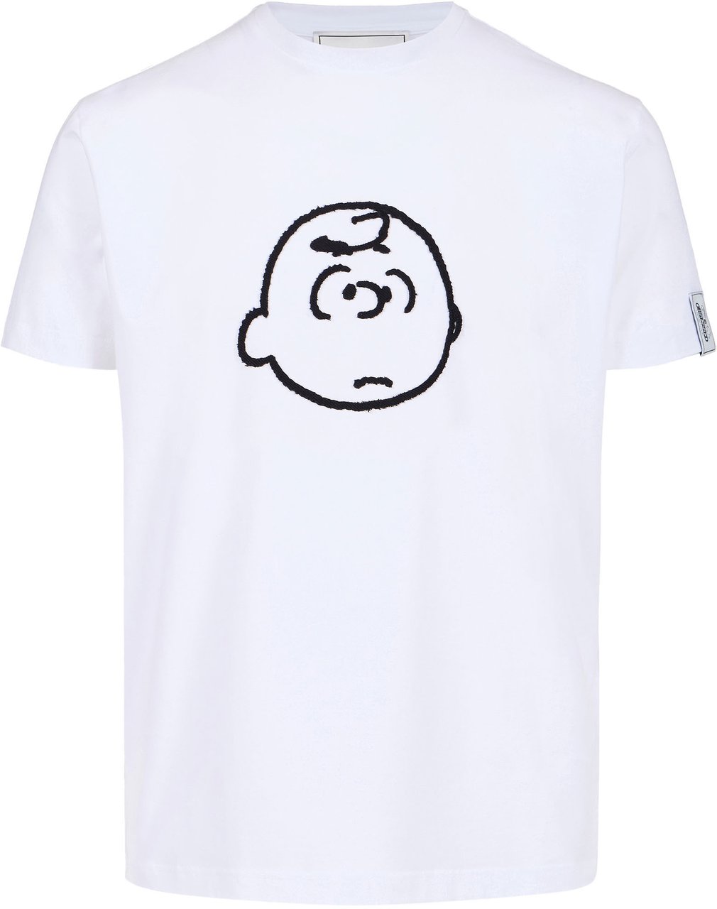 Iceberg Optical white slim fit T-shirt with Peanuts embroidery and Iceberg logo on the back Wit