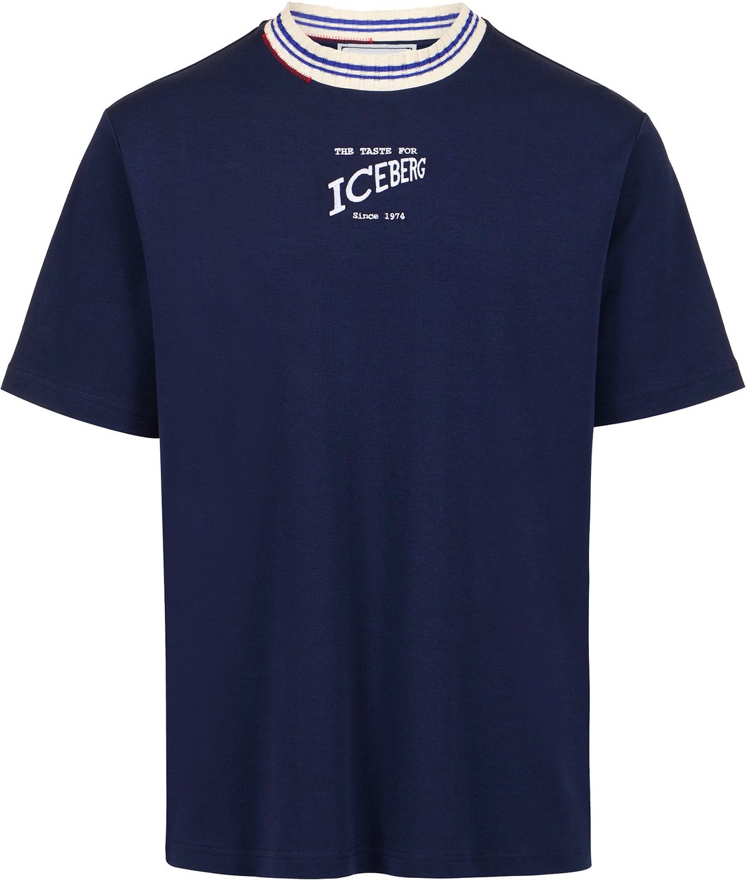 Iceberg Iconic and conscious: the blue T-shirt that makes the difference Blauw