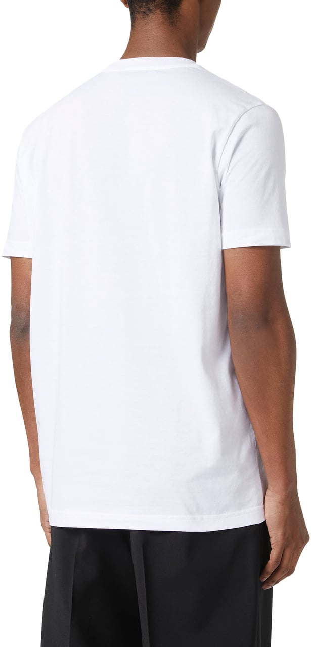 Iceberg Regular fit optical white T-shirt with embossed Iceberg logo Wit