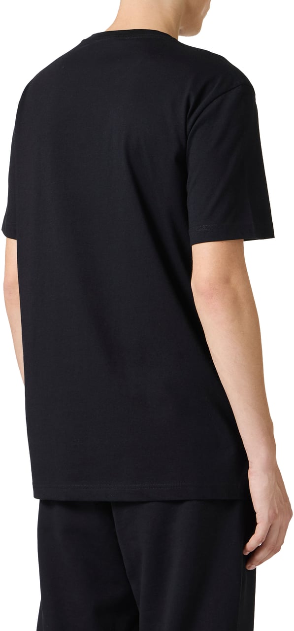 Iceberg Classic regular fit black cotton jersey T-shirt Zwart