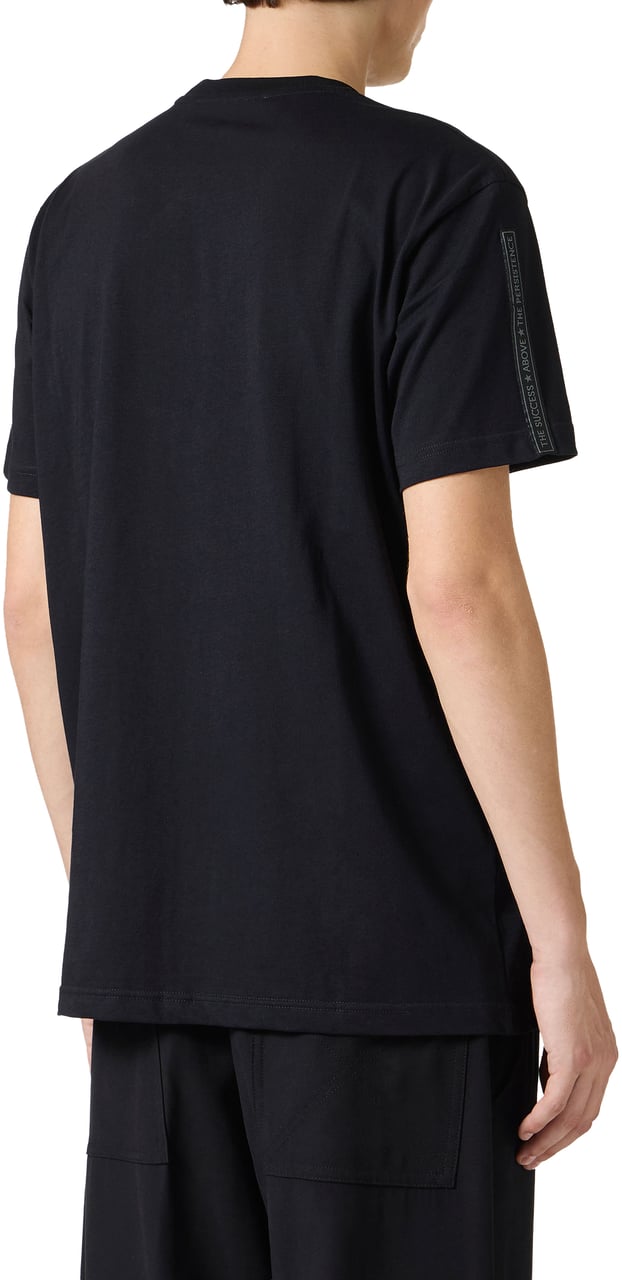 Iceberg Regular fit black T-shirt with SpongeBob patch and Iceberg logo label Zwart