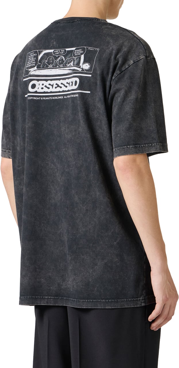 Iceberg Relaxed style, graphic attitude: the black Peanuts T-shirt Zwart