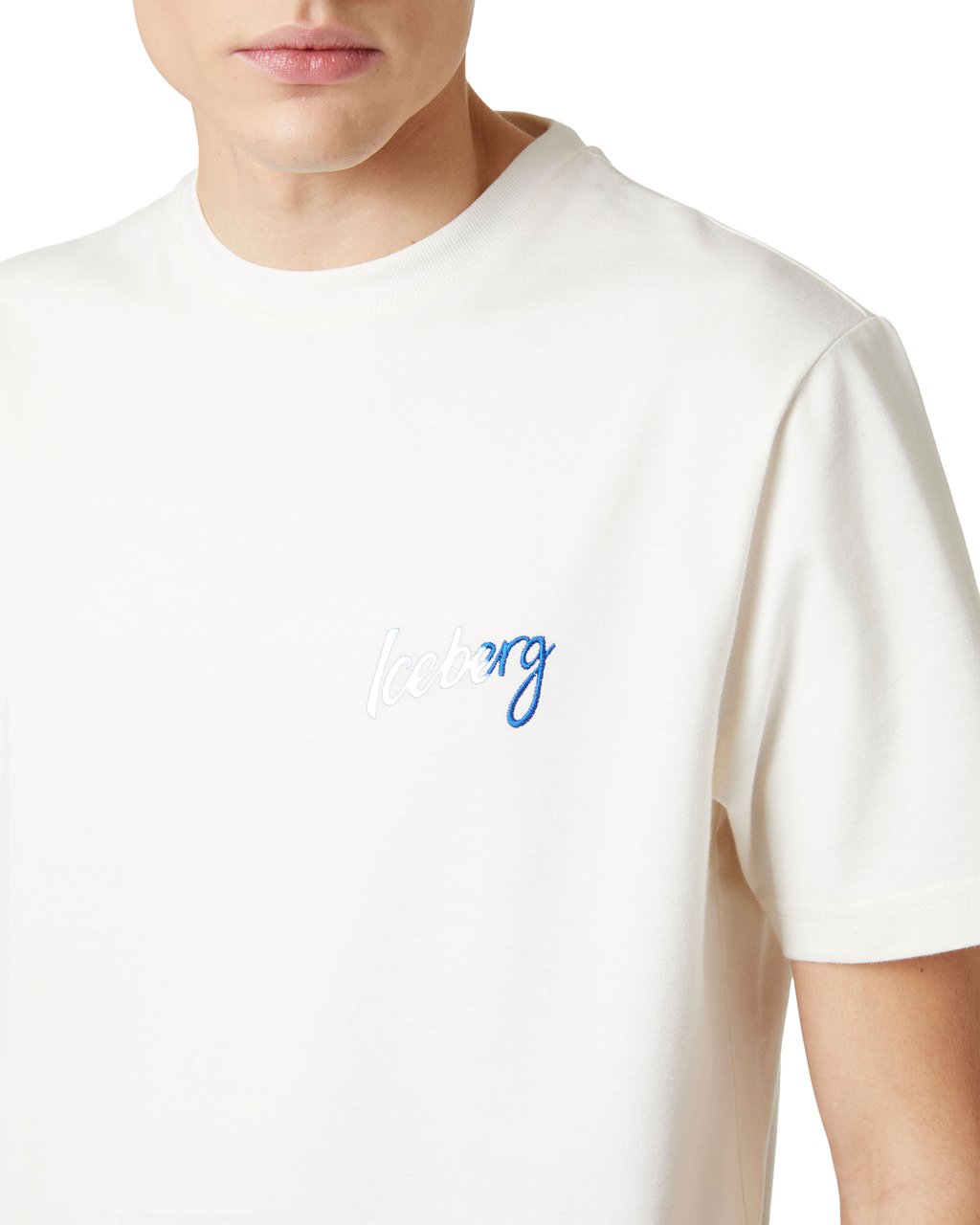 Iceberg Iconic and contemporary: the Iceberg Dinner T-shirt in vanilla Wit