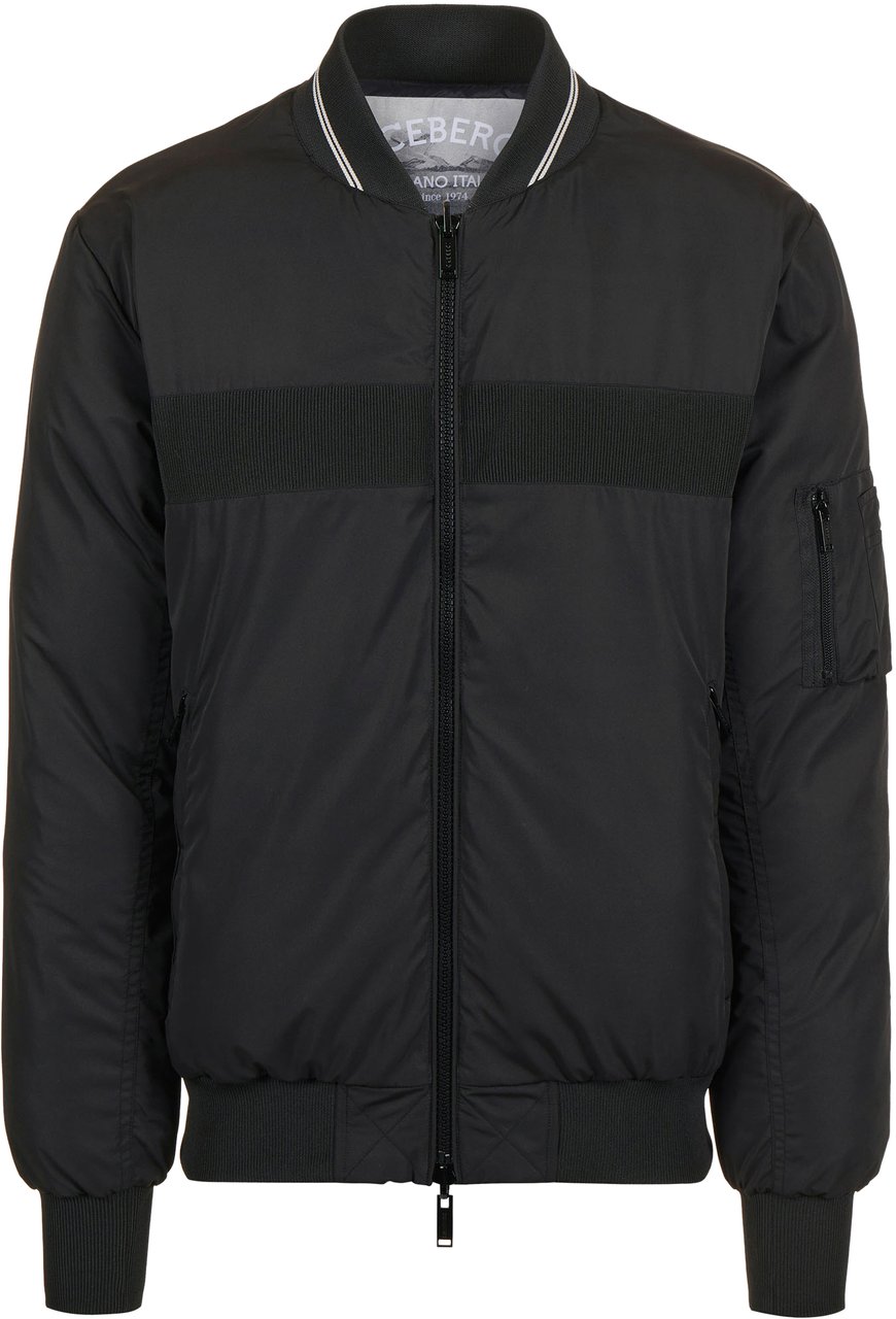 Iceberg Black reversible padded jacket Zwart