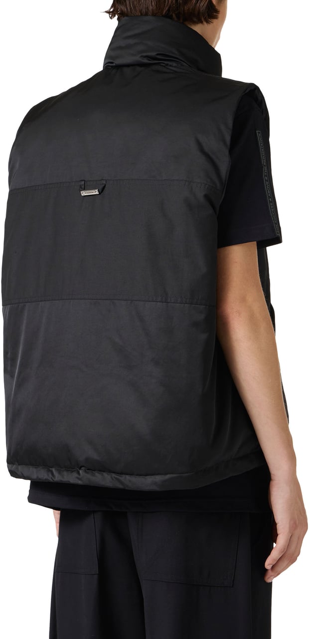 Iceberg Black padded reversible vest Zwart