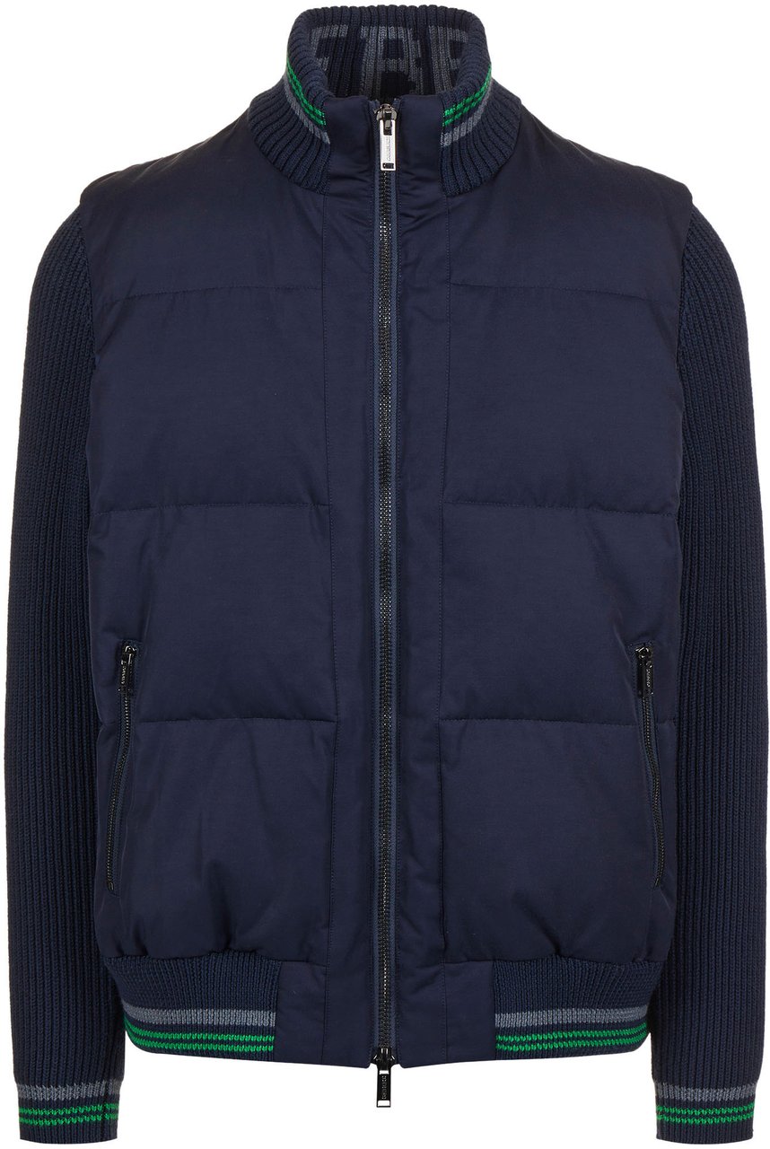 Iceberg Blue padded reversible vest Blauw