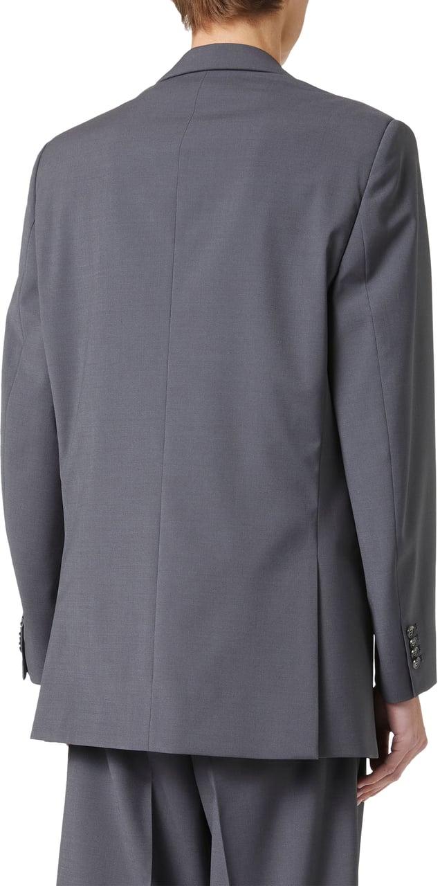 Iceberg Dark grey regular fit jacket in cool wool Grijs