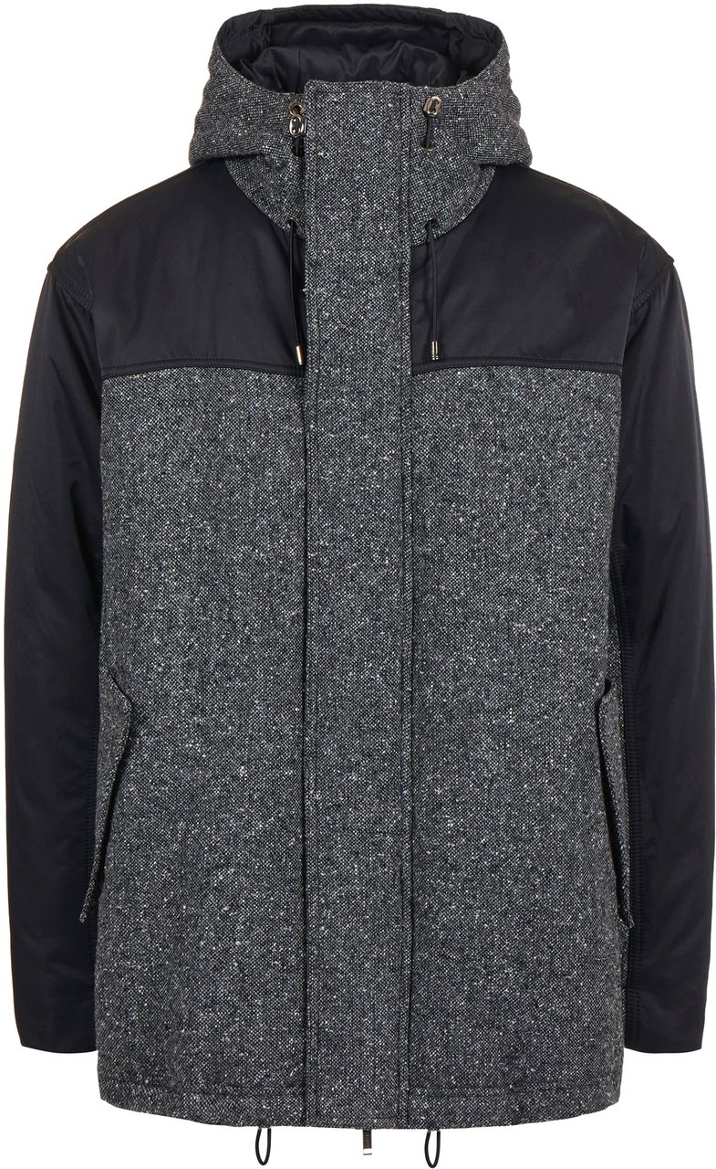 Iceberg Comfort fit jacket in a mix of fabrics and greys: sophisticated lightness and functionality Divers