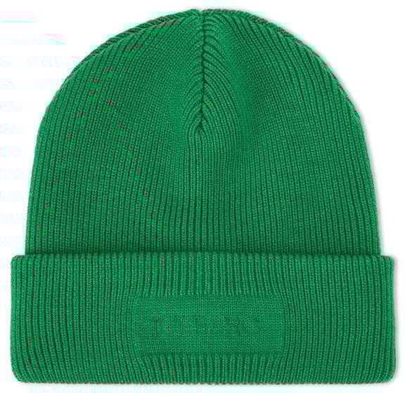 Iceberg Emerald green hat in extra-fine merino wool knit Groen