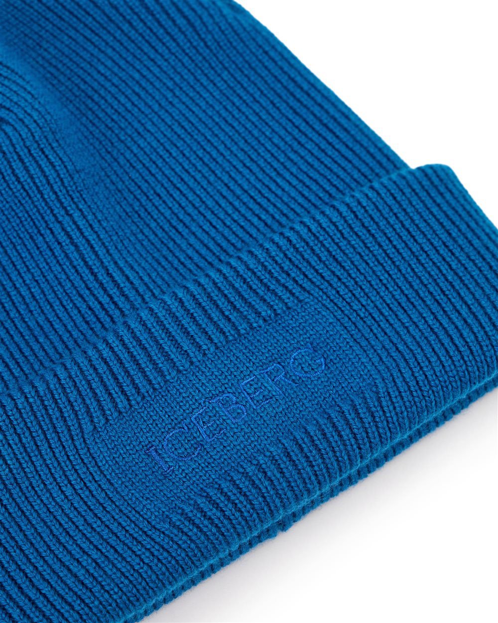 Iceberg Bluette hat in extra-fine merino wool knit Blauw