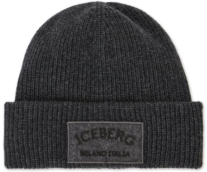 Iceberg Melange grey cap in corn stitch Grijs