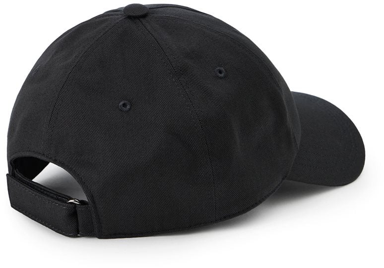 Iceberg Black gabardine cap with Iceberg Milano Italia logo embroidery Zwart