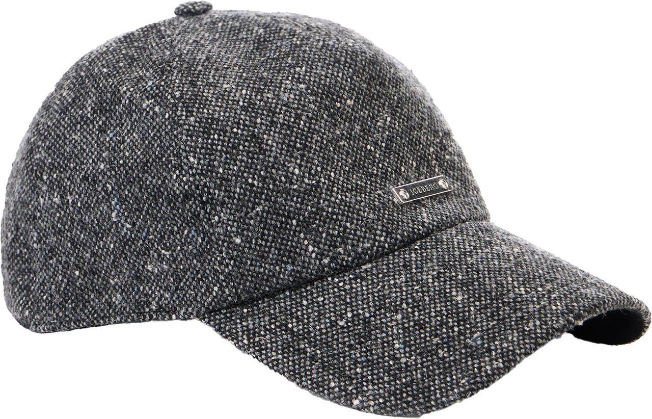 Iceberg Gray boucl� and nylon baseball cap: texture and character Divers