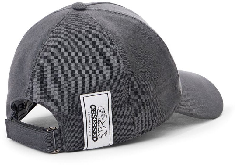 Iceberg Dark grey cap with peanuts embroidery and iceberg logo Grijs