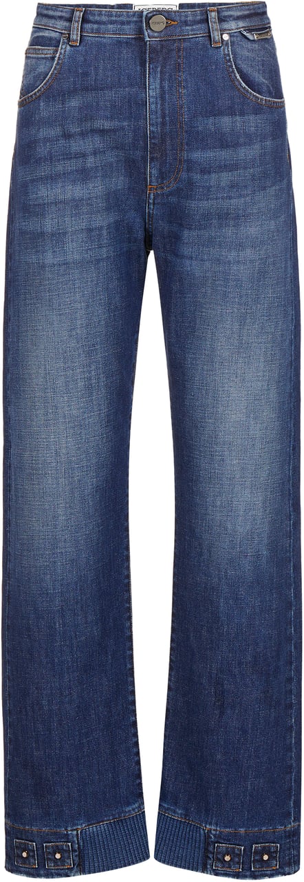 Iceberg Indigo New Confort Fit jeans in stone wash denim Blauw