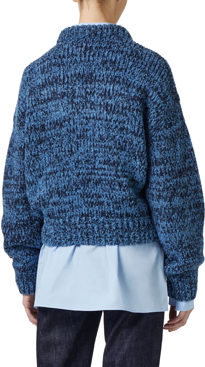 Iceberg Multicolor crew neck sweater comfort fit in wool and alpaca blend Divers