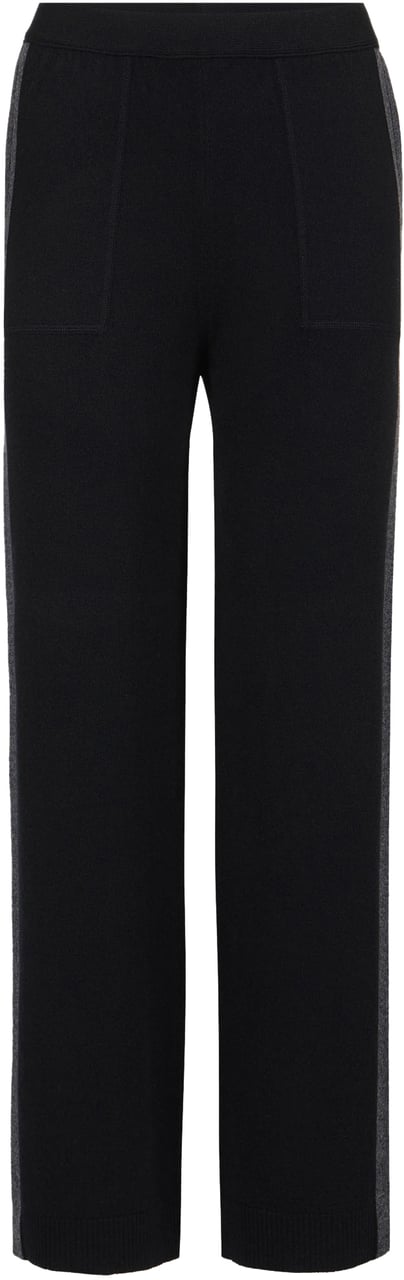 Iceberg Black cashmere wool knit trousers Zwart
