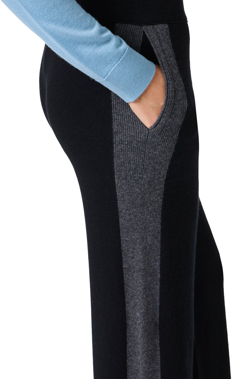 Iceberg Black cashmere wool knit trousers Zwart