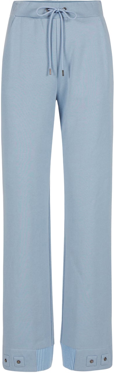 Iceberg Jogger fit in sustainable brushed fleece, powder blue Blauw