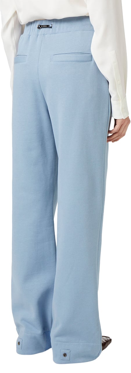 Iceberg Jogger fit in sustainable brushed fleece, powder blue Blauw