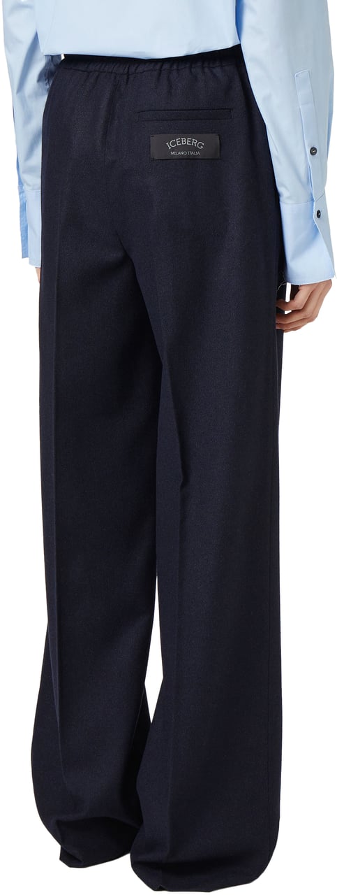 Iceberg Jogger in lightweight boucl� blend of wool and technical silk Divers