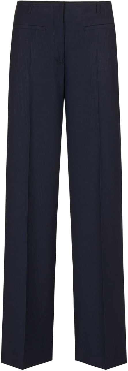 Iceberg Blue comfort fit pinstripe trousers in technical viscose Blauw