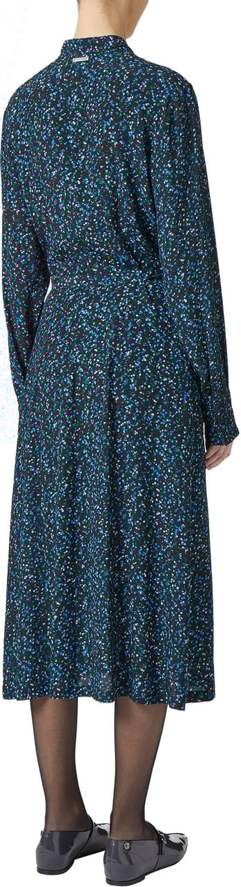 Iceberg New shape dress with black and green background print in eco-true viscose Divers