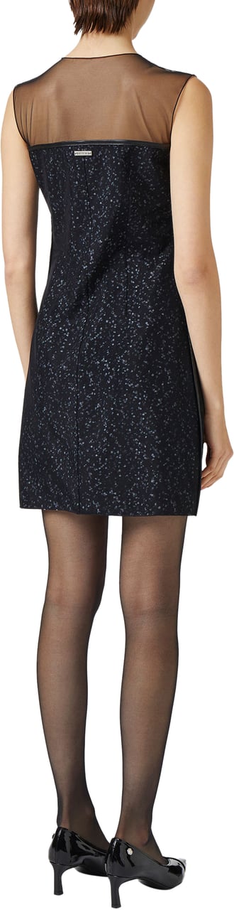 Iceberg New shape dress with black and grey background print in eco-true viscose Divers