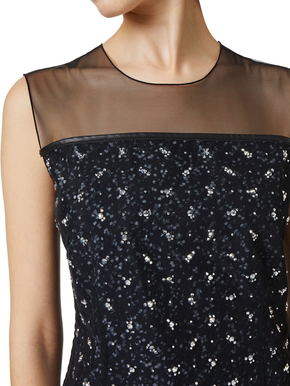 Iceberg New shape dress with black and grey background print in eco-true viscose Divers