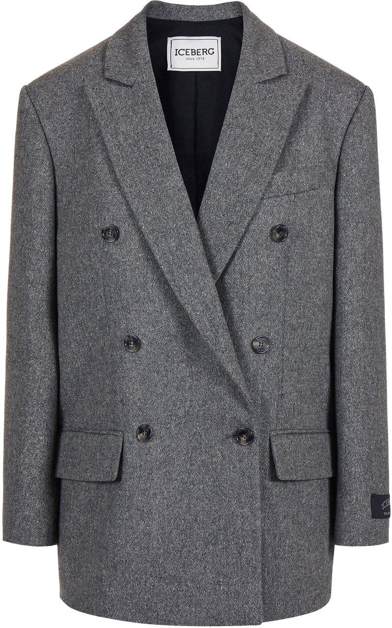 Iceberg Double-breasted jacket in lightweight boucl� with tailored finishes Divers