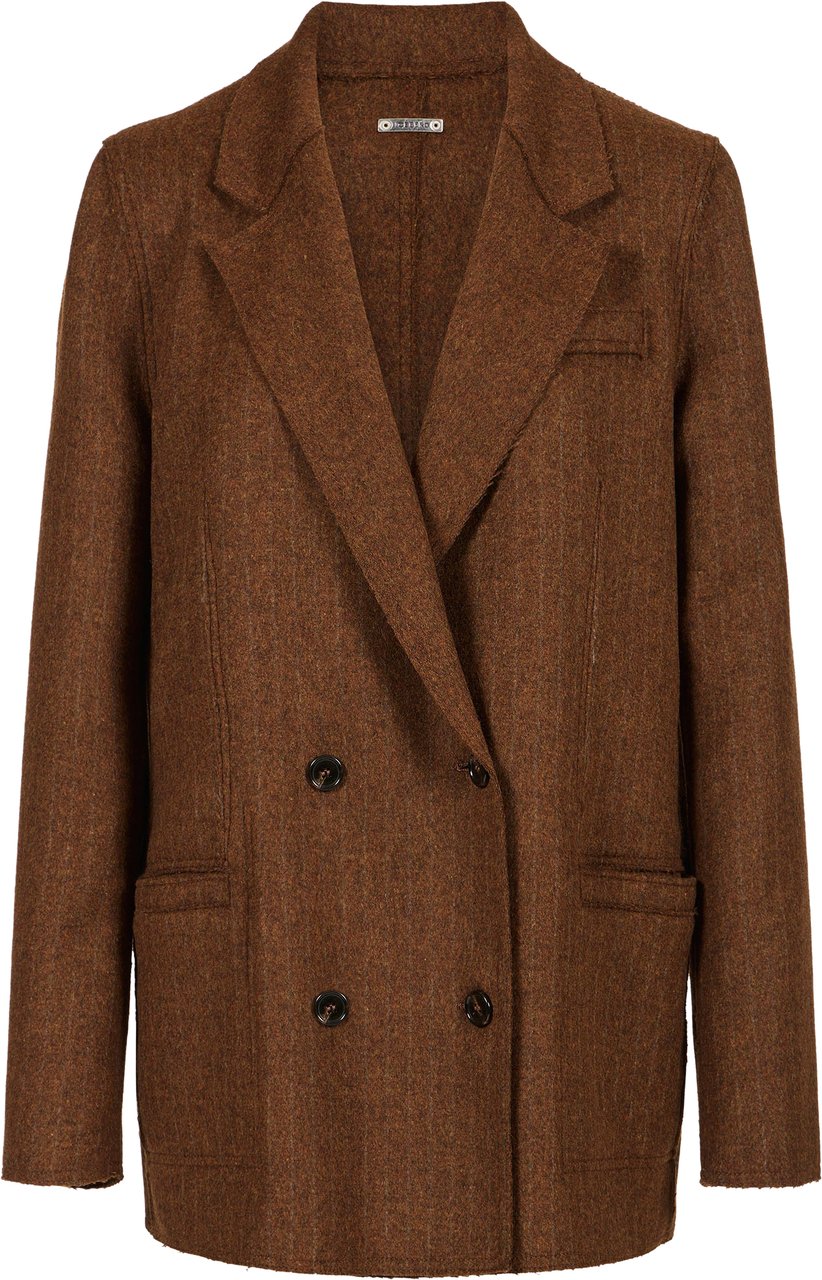 Iceberg Reversible double-breasted jacket in double-face cloth Zwart