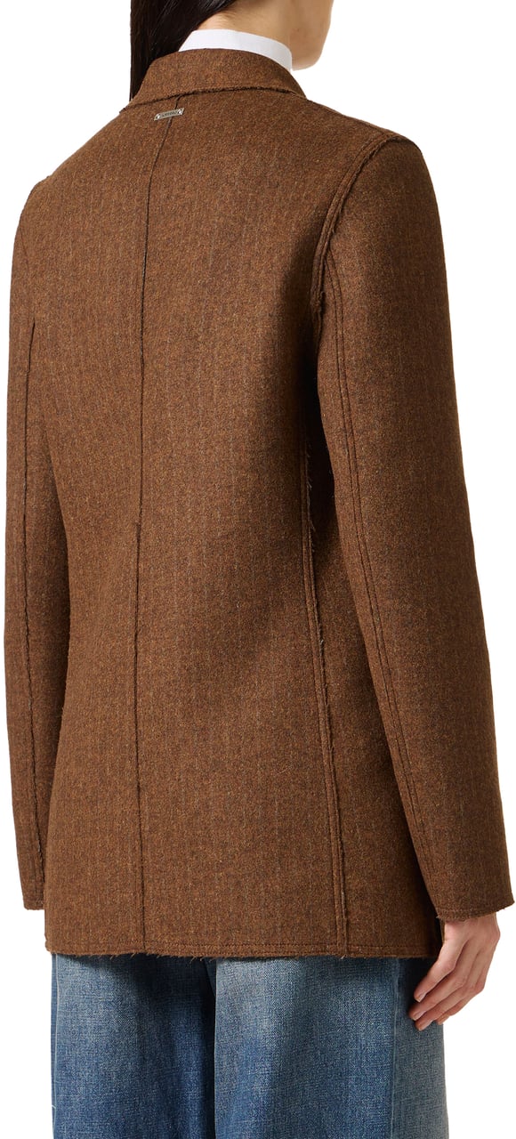 Iceberg Reversible double-breasted jacket in double-face cloth Zwart