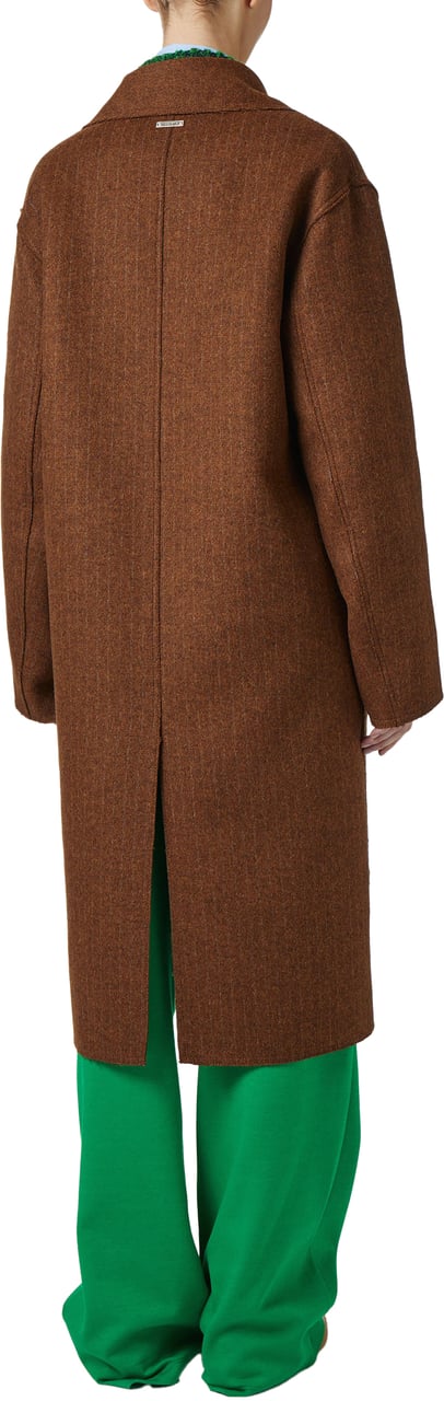 Iceberg Reversible double-breasted coat in double-face cloth Zwart