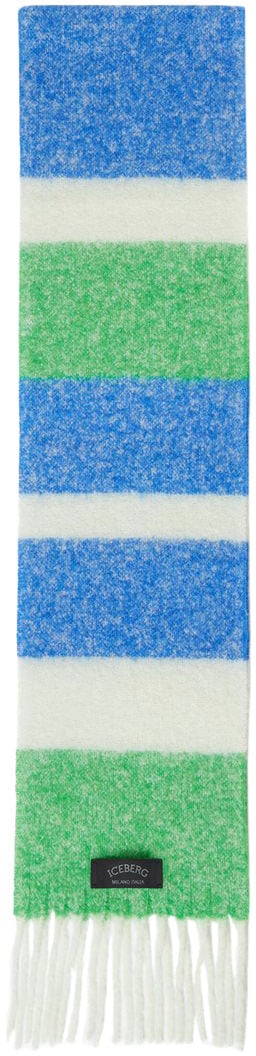 Iceberg Maxi multicolor scarf with fringes Divers