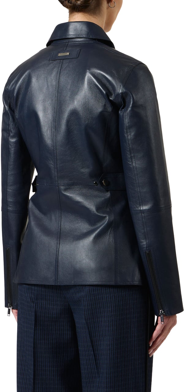 Iceberg Blue and black short coat Blauw