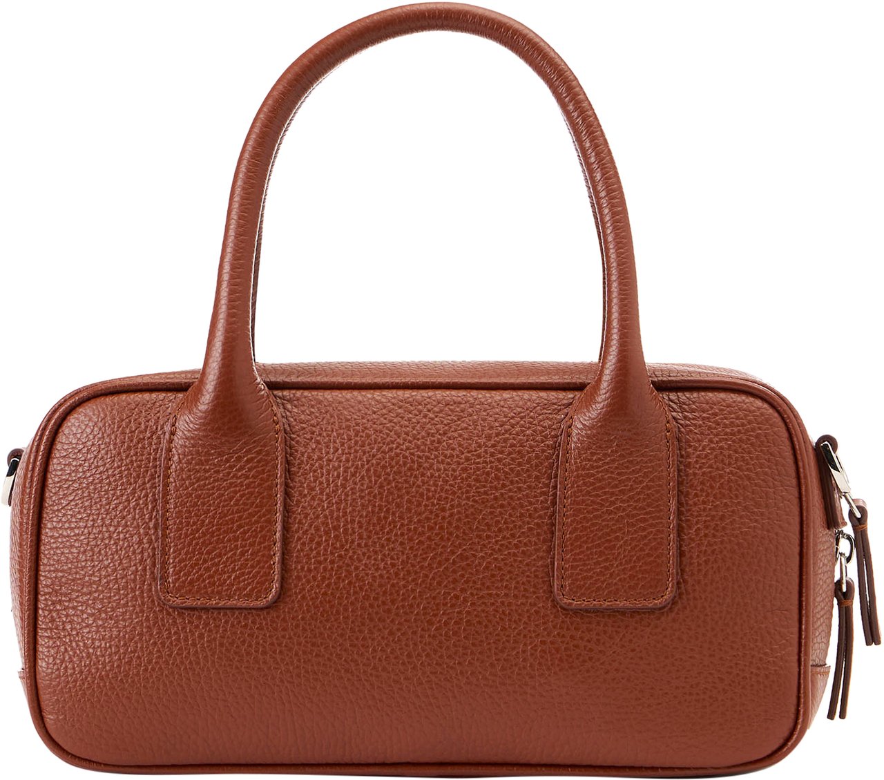 Iceberg Hazelnut Prince leather shoulder bag with "I" logo buckles and debossed Iceberg logo Bruin