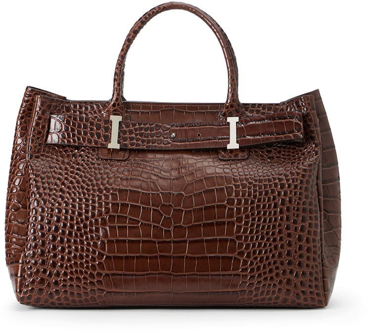 Iceberg Maxi shopper in earth-toned calfskin Oranje