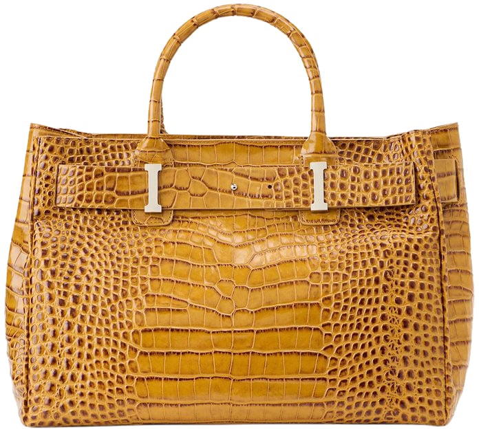 Iceberg Hazelnut-colored calfskin maxi shopper Bruin