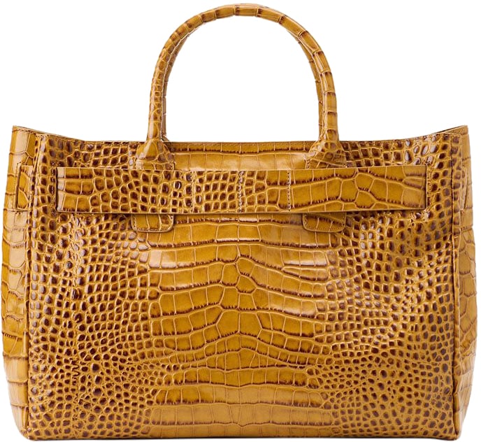 Iceberg Hazelnut-colored calfskin maxi shopper Bruin