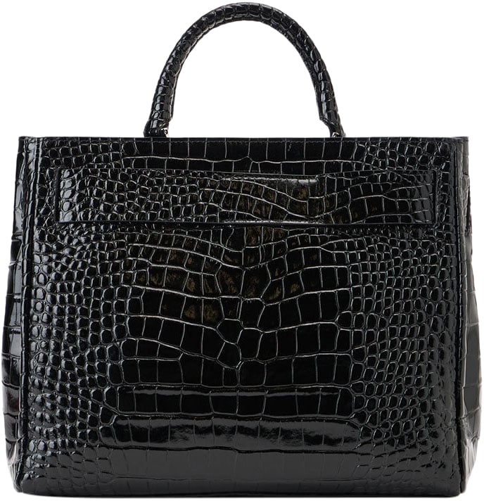 Iceberg Maxi shopper in black calfskin Zwart