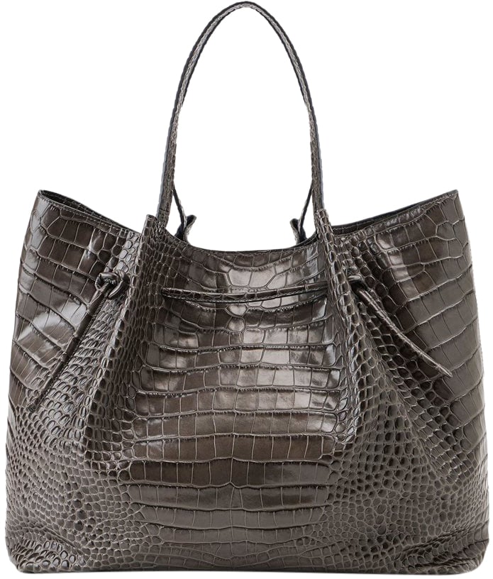 Iceberg Maxi shopper in gray calfskin Grijs