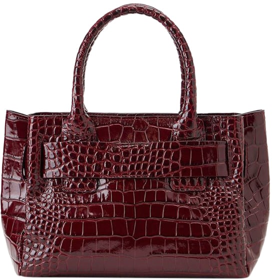 Iceberg Burgundy calfskin shopper bag Rood