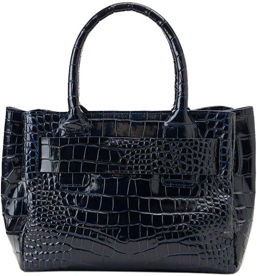 Iceberg Black calfskin shopper bag Blauw