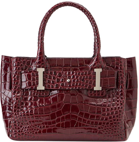Iceberg Burgundy calfskin shopper bag Rood