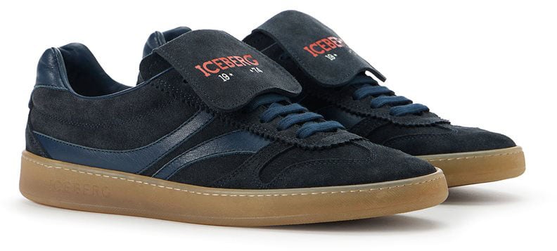 Iceberg Patterned sneakers with contrasting inserts Zwart