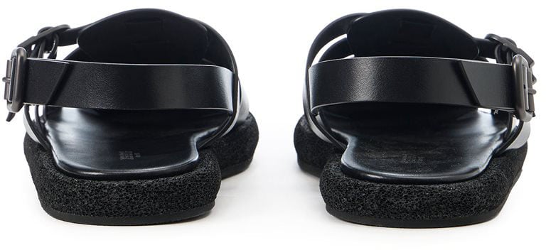 Iceberg Black sandals with woven straps Zwart