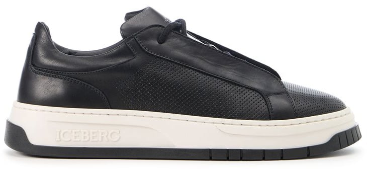 Iceberg Black low-top sneakers Zwart