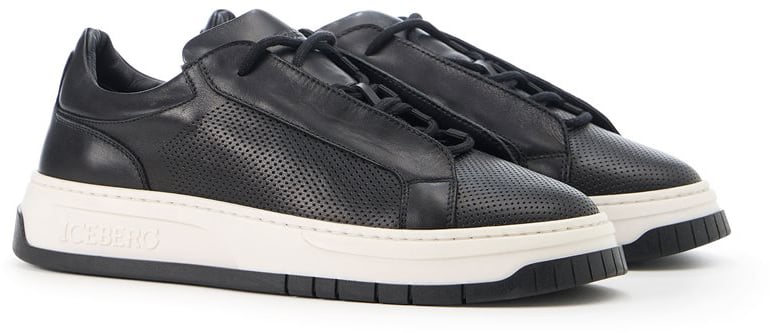 Iceberg Black low-top sneakers Zwart