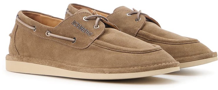 Iceberg Ecru lace-up shoes Wit